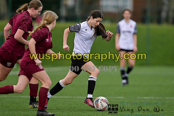 20240203-124159A West Ham United Performance Girls U16 v Cambridge City FC Girls U16