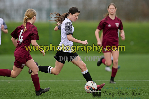 20240203-124200 West Ham United Performance Girls U16 v Cambridge City FC Girls U16
