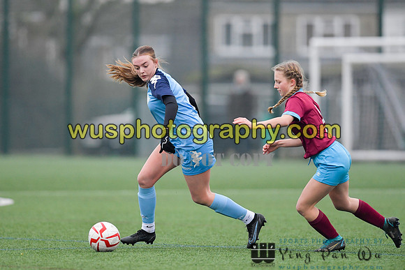 20220115-150503 West Ham United Performance Girls U16 v London City Lionesses U16