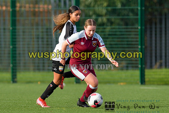20211211-111058 West Ham United Academy Girls U16 v London Bees Academy U16
