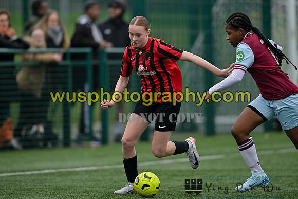 20241130-100417 West Ham United Warriors Girls U14 v Fareham Town Youth FC Girls U14