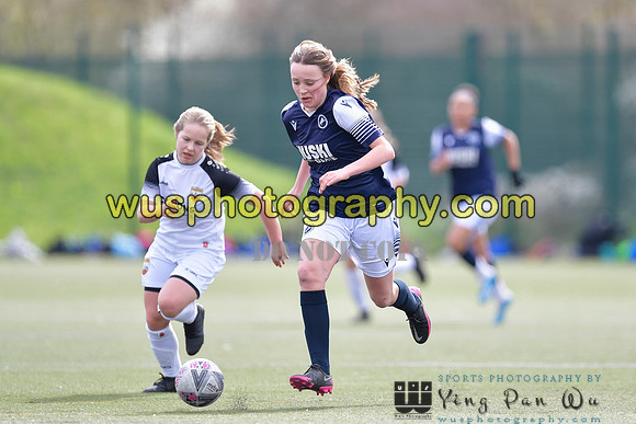 20210403-150313 London Bees Academy U14 v Millwall Lionesses Girls U14