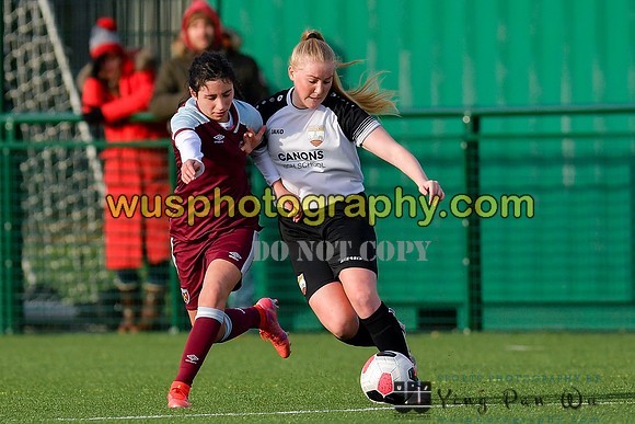 20211211-110121 West Ham United Academy Girls U16 v London Bees Academy U16