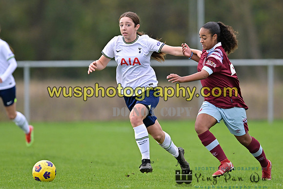 20221119-100743B Tottenham Hotspur Women FC Academy U15 v West Ham United Academy Girls U15