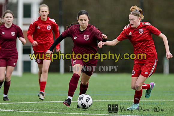 20240302-123630A Welling United Academy Girls U16 v West Ham United Performance Girls U16