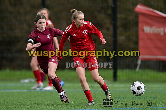 20240302-124258 Welling United Academy Girls U16 v West Ham United Performance Girls U16