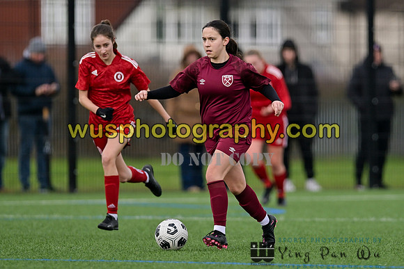 20240302-130505 Welling United Academy Girls U16 v West Ham United Performance Girls U16