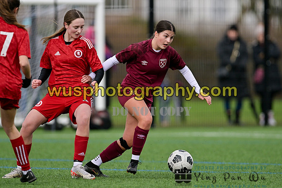 20240302-130935 Welling United Academy Girls U16 v West Ham United Performance Girls U16