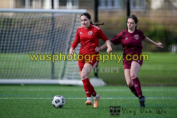 20240302-135220A Welling United Academy Girls U16 v West Ham United Performance Girls U16