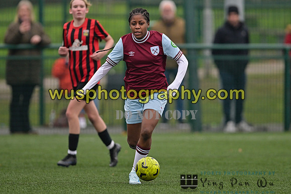 20241130-110632 West Ham United Warriors Girls U14 v Fareham Town Youth FC Girls U14
