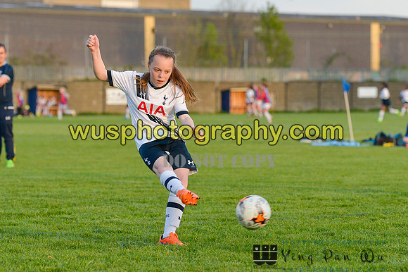 20160505-194737 Tottenham Hotspur Girls U12 and U13 v Årvoll IL Girls U12 and U13