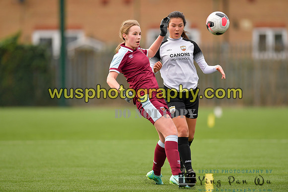 20211211-114142D West Ham United Academy Girls U16 v London Bees Academy U16