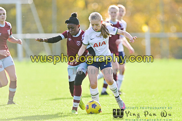 20221119-103327B Tottenham Hotspur Women FC Academy U15 v West Ham United Academy Girls U15