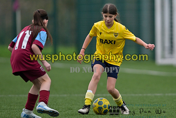 20241109-103518 West Ham United Performance Claret Girls U14 v Oxford United Girls U14