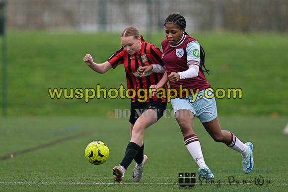 20241130-100706 West Ham United Warriors Girls U14 v Fareham Town Youth FC Girls U14
