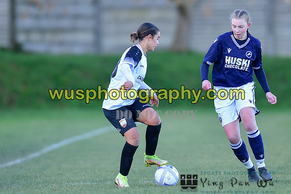 20211204-104309 Millwall Lionesses U16 v London Bees Academy U16