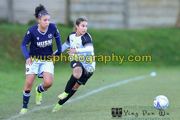 20211204-105015A Millwall Lionesses U16 v London Bees Academy U16