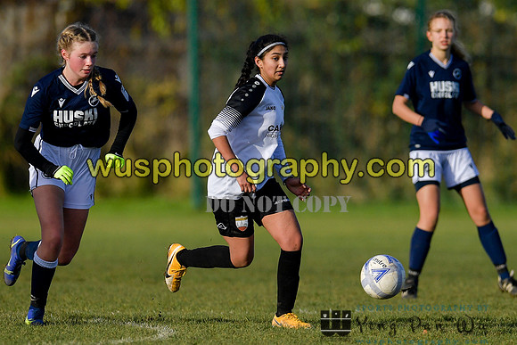 20211204-114712B Millwall Lionesses U16 v London Bees Academy U16