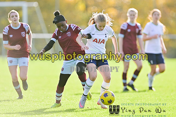 20221119-103328A Tottenham Hotspur Women FC Academy U15 v West Ham United Academy Girls U15