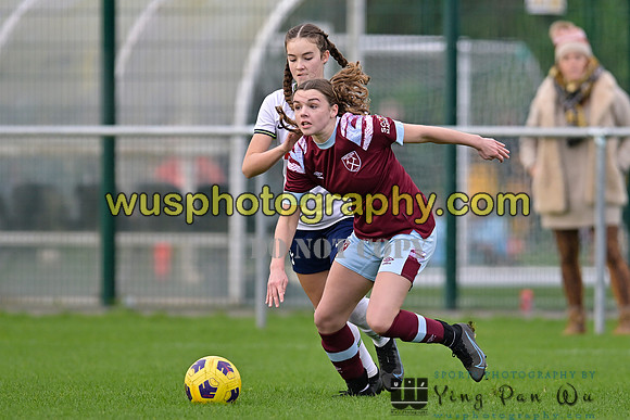 20221119-100324C Tottenham Hotspur Women FC Academy U15 v West Ham United Academy Girls U15