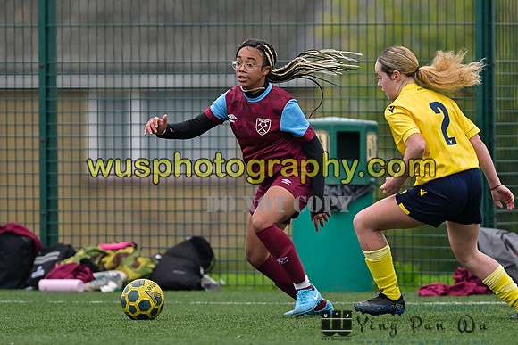 20241109-112322 West Ham United Performance Claret Girls U14 v Oxford United Girls U14