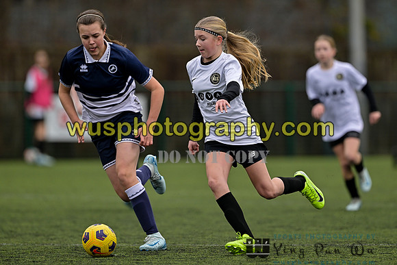 20250222-104557B Millwall Lionesses U12 v New Level Soccer Girls U12