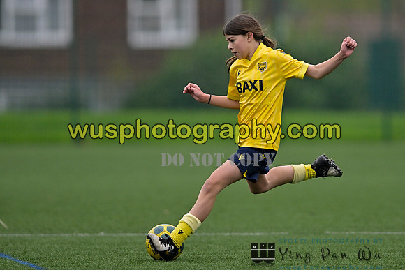 20241109-103345C West Ham United Performance Claret Girls U14 v Oxford United Girls U14