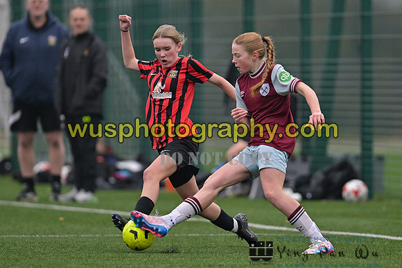 20241130-103625 West Ham United Warriors Girls U14 v Fareham Town Youth FC Girls U14