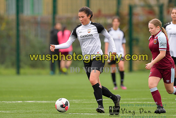 20211211-115136 West Ham United Academy Girls U16 v London Bees Academy U16
