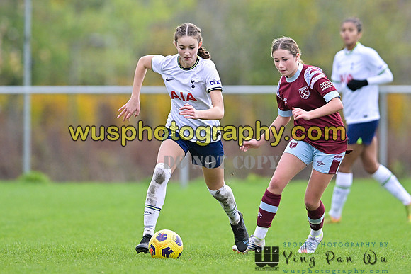 20221119-113023B Tottenham Hotspur Women FC Academy U15 v West Ham United Academy Girls U15