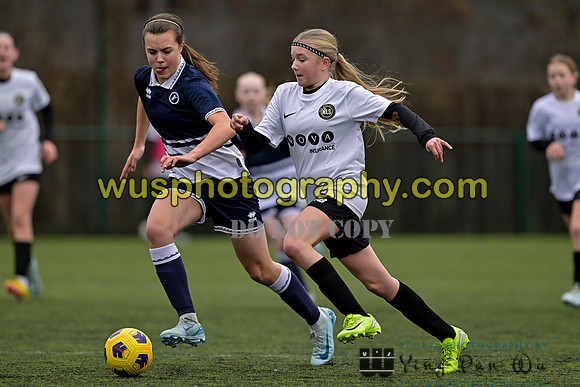20250222-104557C Millwall Lionesses U12 v New Level Soccer Girls U12