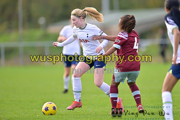 20221119-101718 Tottenham Hotspur Women FC Academy U15 v West Ham United Academy Girls U15