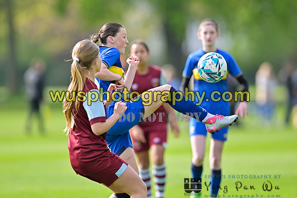 20240413-100624 AFC Wimbledon Girls U14 v West Ham United Academy Girls U14