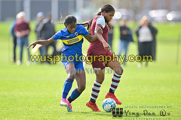20240413-101853A AFC Wimbledon Girls U14 v West Ham United Academy Girls U14