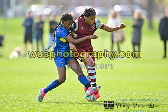 20240413-101853B AFC Wimbledon Girls U14 v West Ham United Academy Girls U14