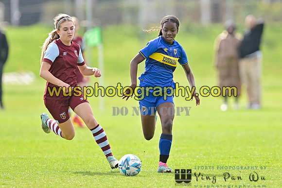 20240413-102023 AFC Wimbledon Girls U14 v West Ham United Academy Girls U14