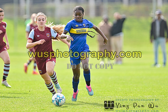 20240413-102023B AFC Wimbledon Girls U14 v West Ham United Academy Girls U14