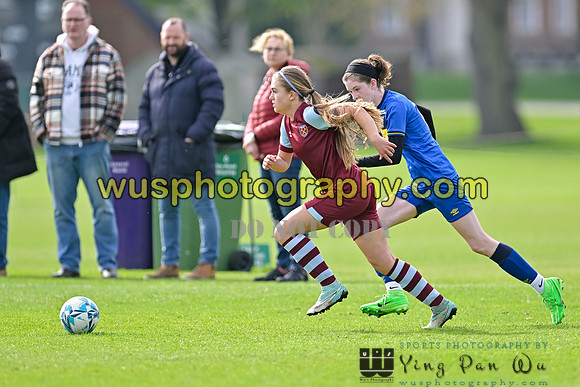 20240413-102334B AFC Wimbledon Girls U14 v West Ham United Academy Girls U14