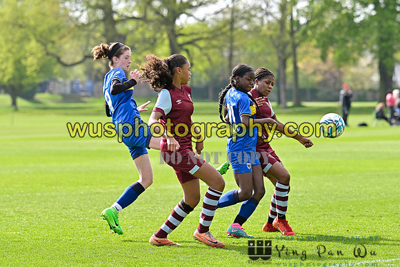 20240413-103701B AFC Wimbledon Girls U14 v West Ham United Academy Girls U14