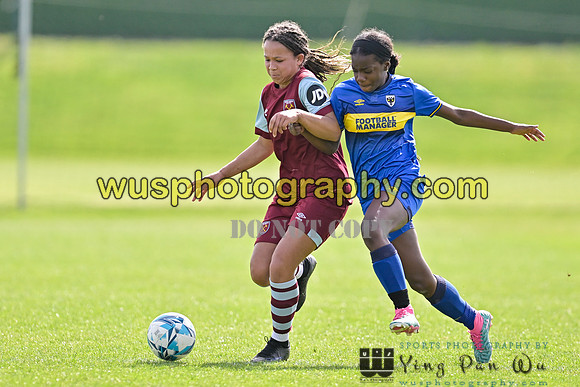 20240413-110917A AFC Wimbledon Girls U14 v West Ham United Academy Girls U14