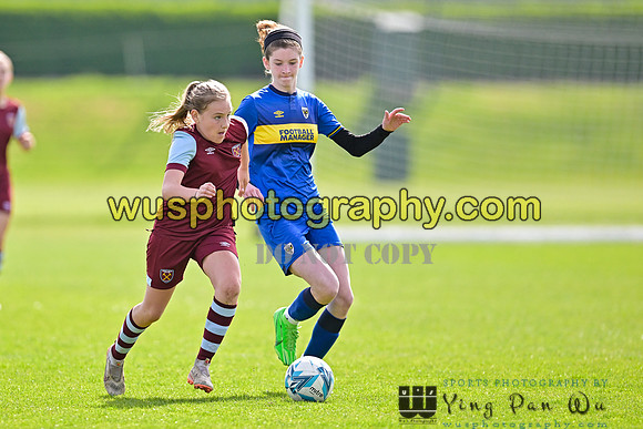 20240413-111122 AFC Wimbledon Girls U14 v West Ham United Academy Girls U14