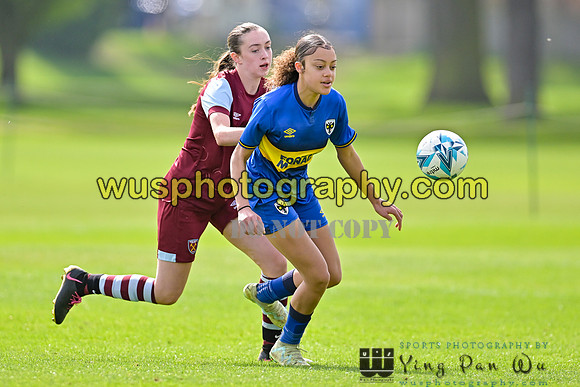20240413-112454 AFC Wimbledon Girls U14 v West Ham United Academy Girls U14
