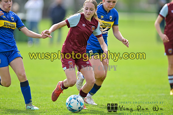 20240413-112948 AFC Wimbledon Girls U14 v West Ham United Academy Girls U14