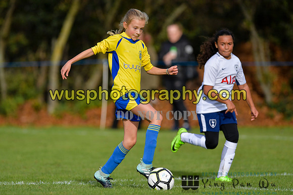 20171028-112759-2 Tottenham Hotspur Girls U11 v St Albans City Youth Girls U11 South