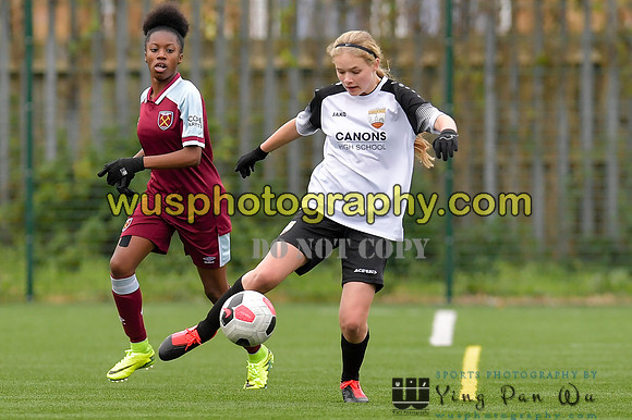 20211211-120259 West Ham United Academy Girls U16 v London Bees Academy U16