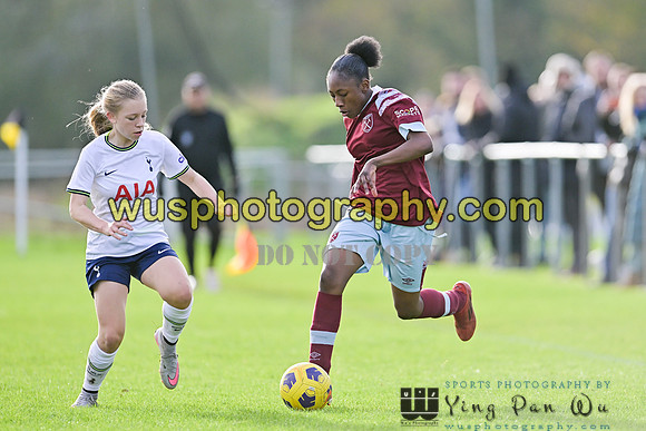 20221119-105658A Tottenham Hotspur Women FC Academy U15 v West Ham United Academy Girls U15