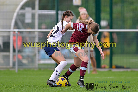 20221119-100323 Tottenham Hotspur Women FC Academy U15 v West Ham United Academy Girls U15