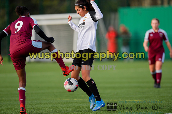 20211211-105642 West Ham United Academy Girls U16 v London Bees Academy U16