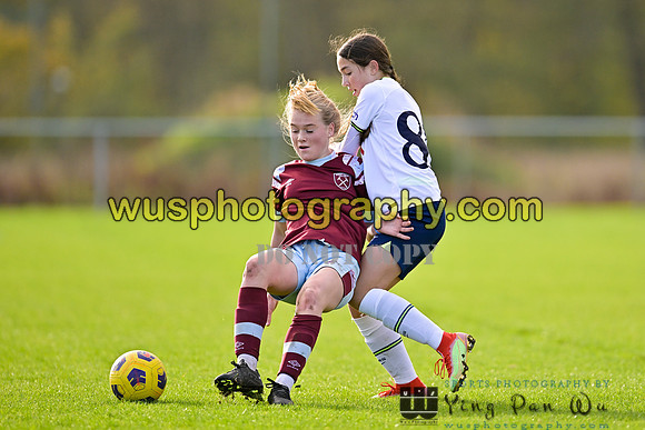 20221119-102020H Tottenham Hotspur Women FC Academy U15 v West Ham United Academy Girls U15