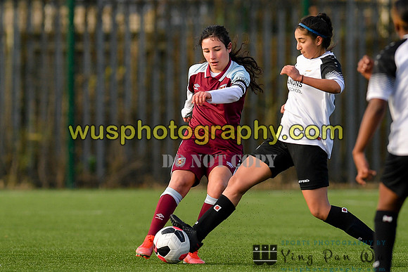 20211211-105044A West Ham United Academy Girls U16 v London Bees Academy U16